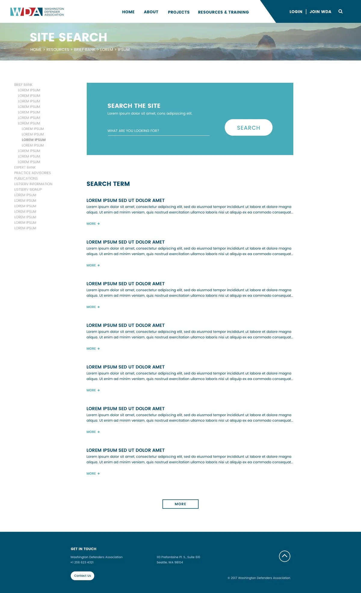 WDA resource search