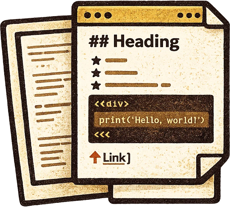 Content structured as clean, AI-readable markup and copy