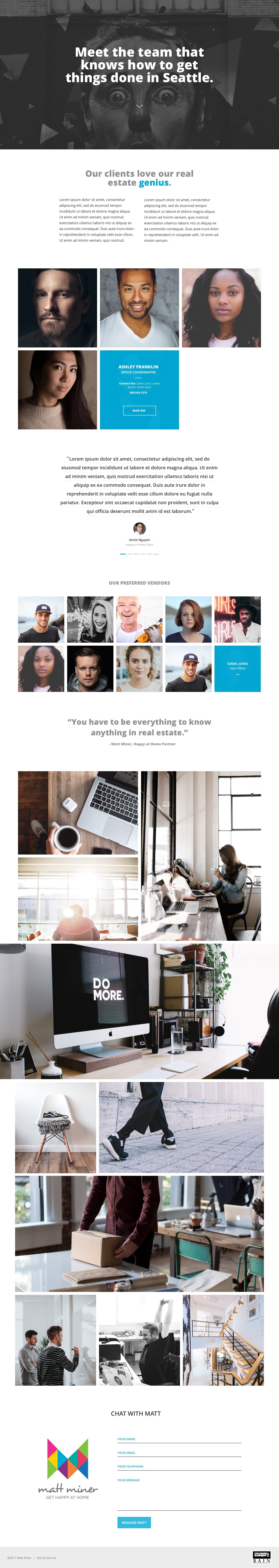 Get Happy at Home real estate website