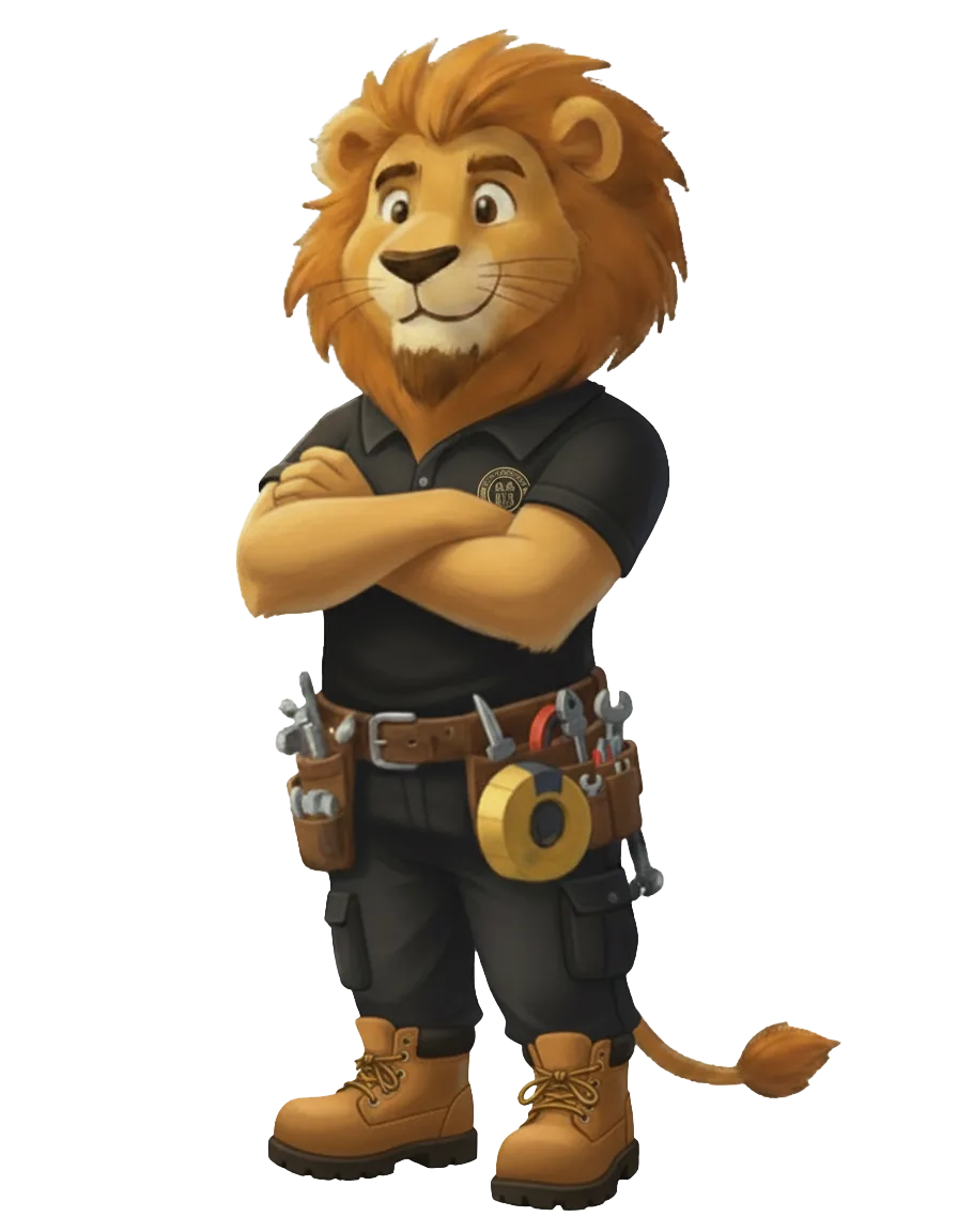 Judah the Lion — Capitol Painting Company mascot