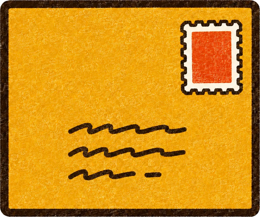 A stamped envelope — nurture and sales email sequences